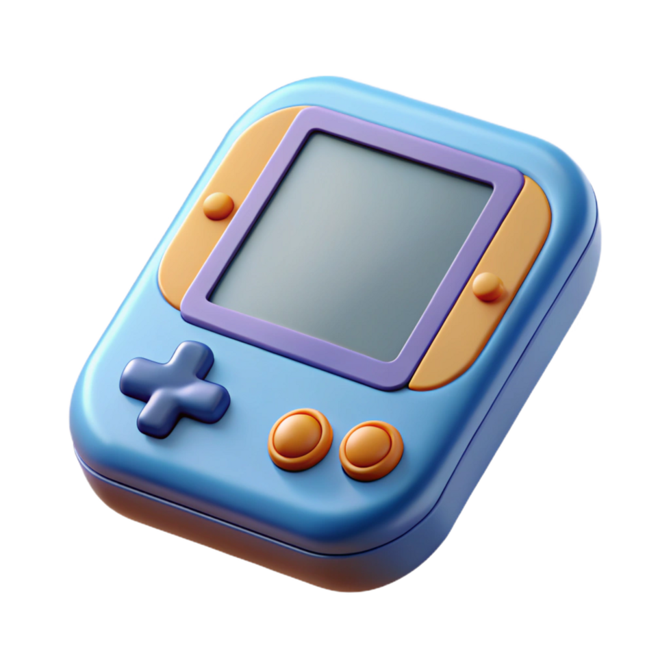 unforgettable impressionist A portable game console, handheld device. NO BACKGROUND with Transparent Background. flawless png