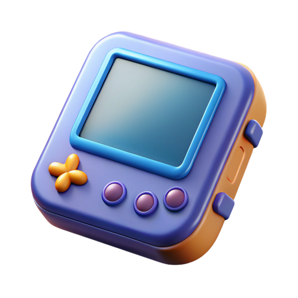 exquisite gothic A portable game console, handheld device. NO BACKGROUND with Transparent Background. premium png