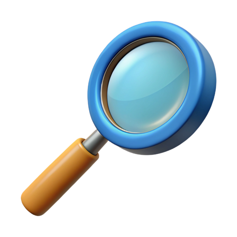 enchanting signature A magnifying glass, classic design. NO BACKGROUND with Transparent Background. png