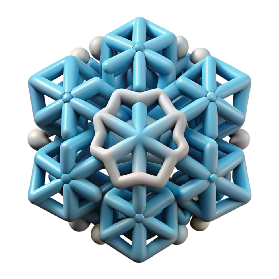 dramatic bold modern A complex, geometric pattern resembling a snowflake. NO BACKGROUND with Transparent Background. authentic png