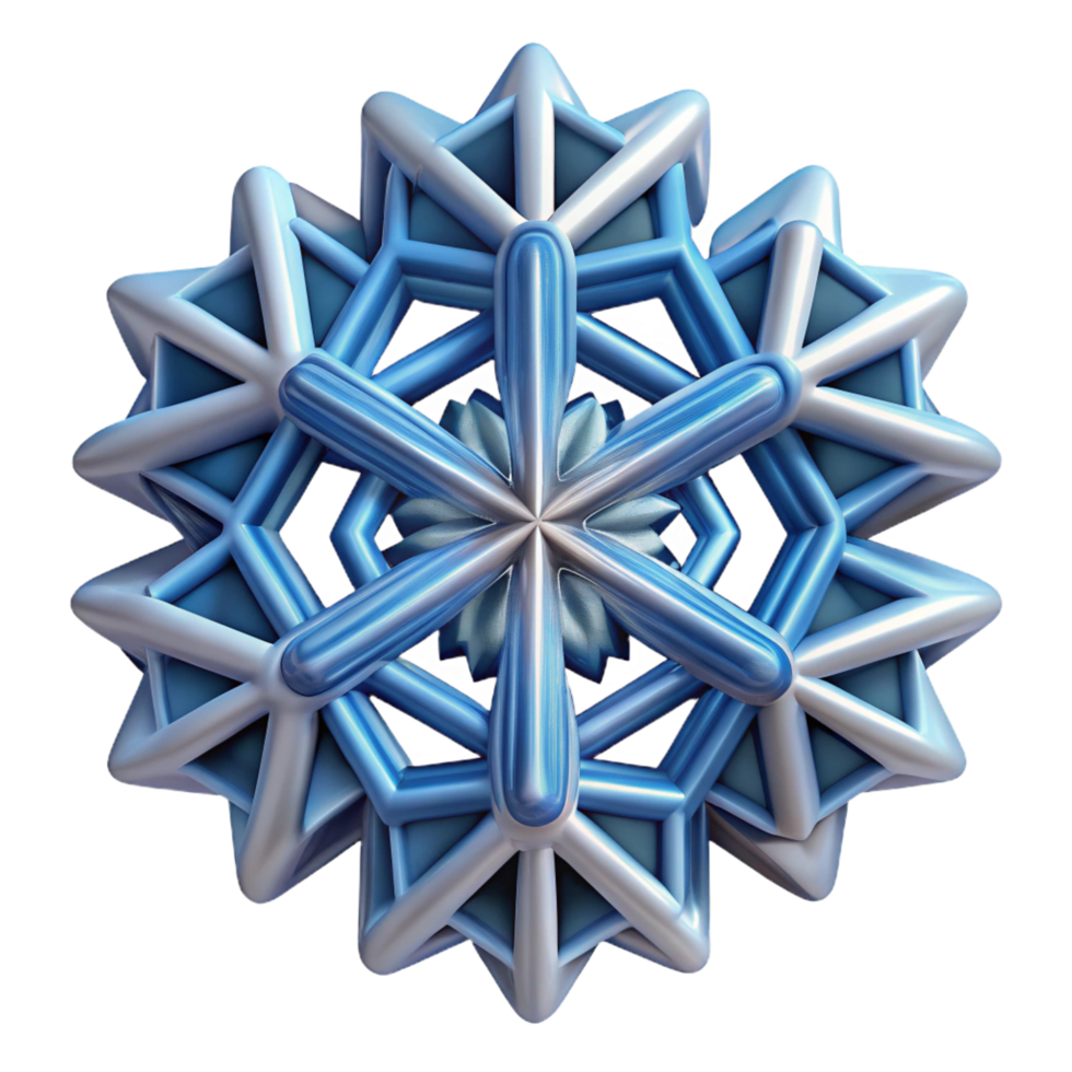 breathtaking iconic A complex, geometric pattern resembling a snowflake. NO BACKGROUND with Transparent Background. png