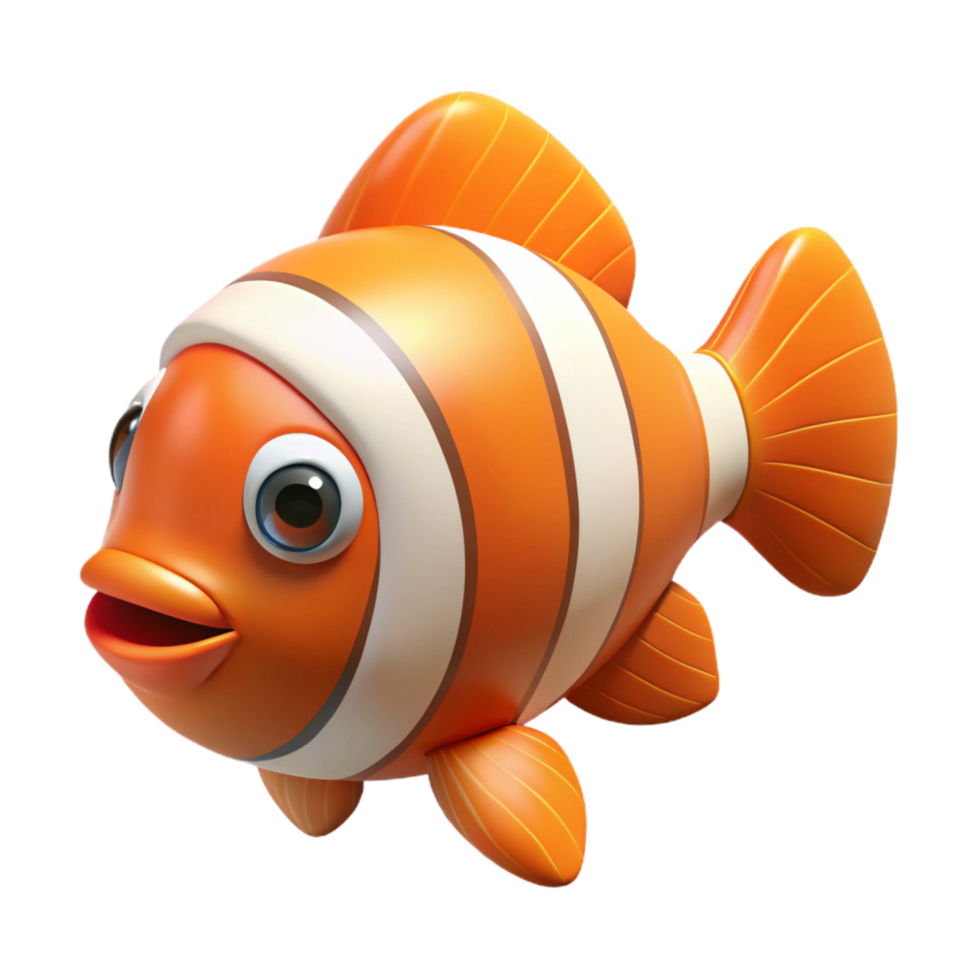 mysterious breathtaking A clownfish, NO BACKGROUND with Transparent Background. sharp png
