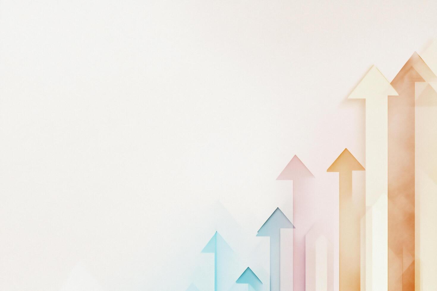 Abstract design featuring upward arrows, symbolizing growth and progress. photo