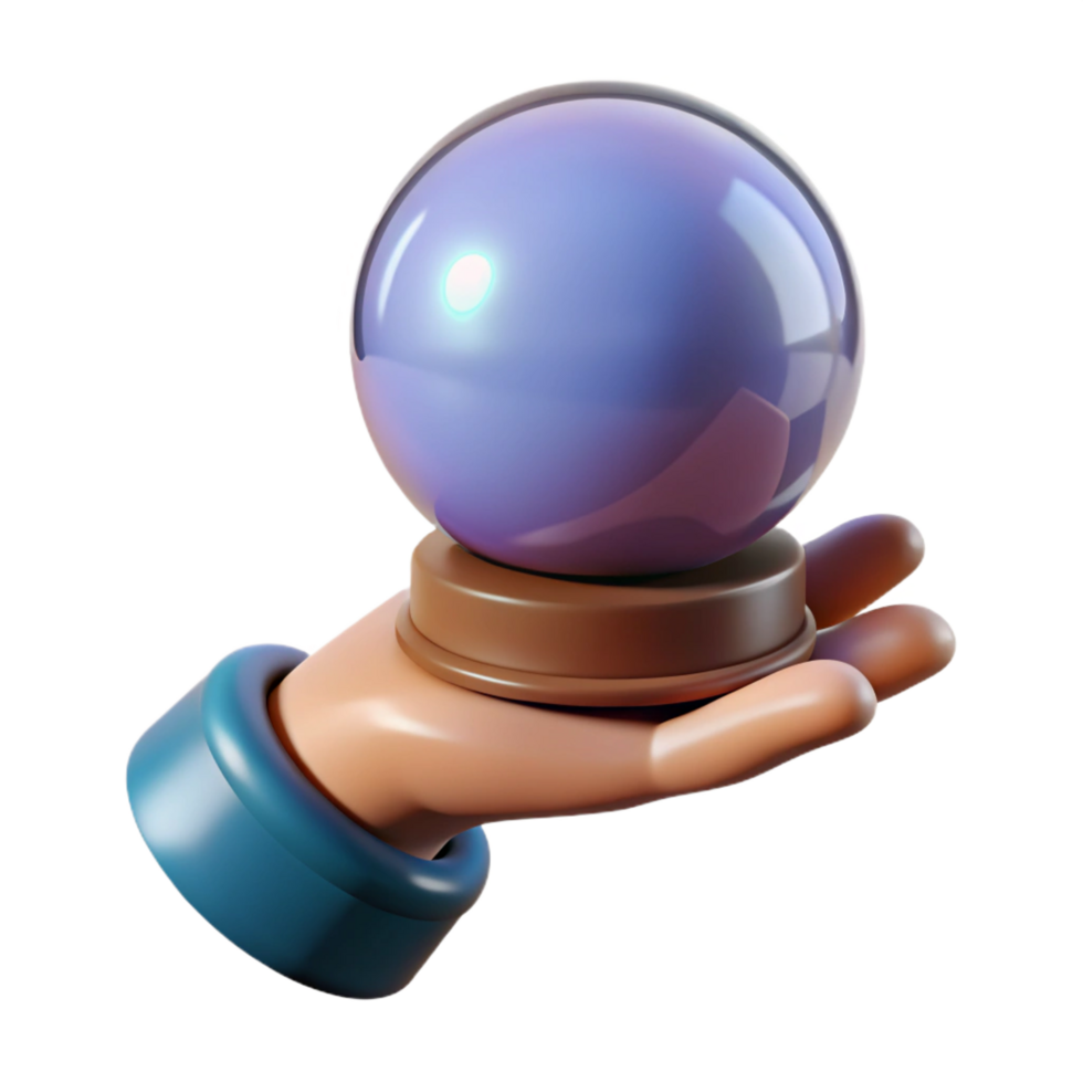 acclaimed elegant A single, withered hand, clutching a crystal ball. NO BACKGROUND with Transparent Background. ultra HD png