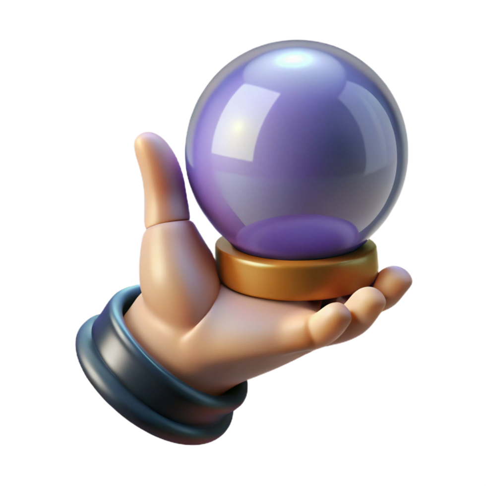 elegant rustic A single, withered hand, clutching a crystal ball. NO BACKGROUND with Transparent Background. exclusive png
