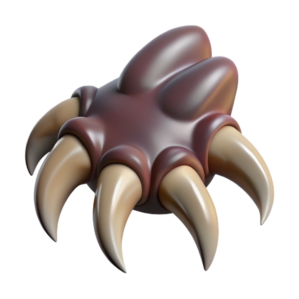 wonderful exceptional A fierce werewolf claw, NO BACKGROUND with Transparent Background. png