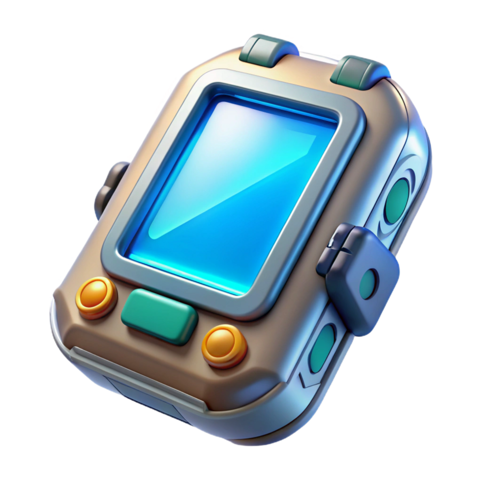 magnificent passionate victorian Communication device, futuristic design, handheld gadget. NO BACKGROUND with Transparent Background. refined png