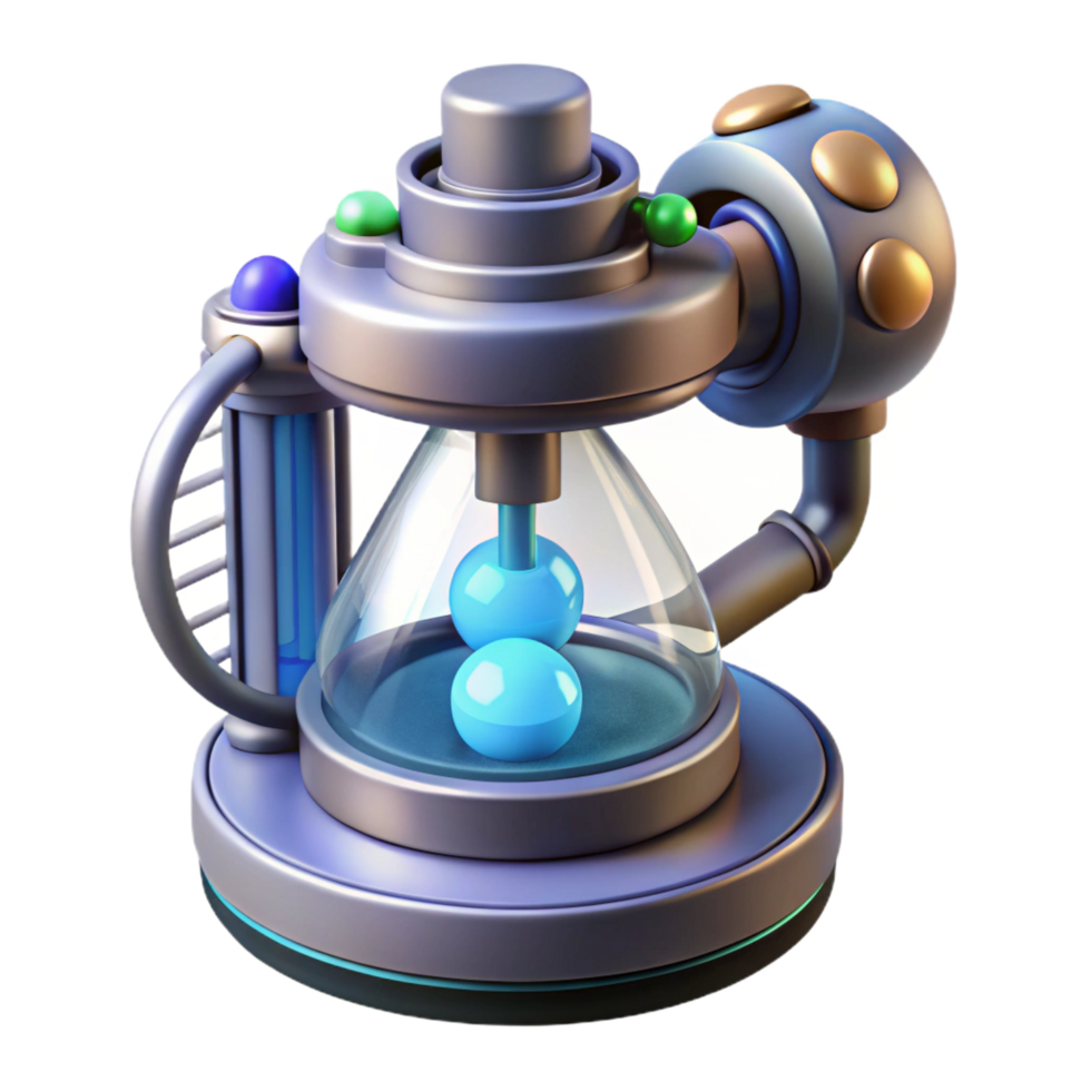 glorious unforgettable Genetic modification device, futuristic lab equipment, DNA manipulation. NO BACKGROUND with Transparent Background. png