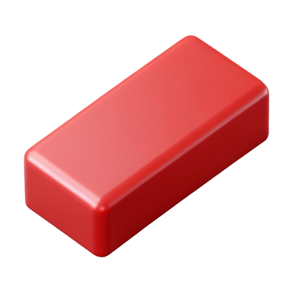 striking surreal Single red brick NO BACKGROUND with Transparent Background. fine detail png