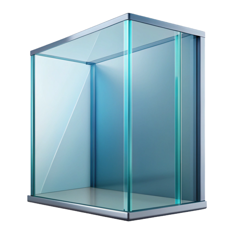 calm gorgeous Glass curtain wall panel NO BACKGROUND with Transparent Background. perfect clarity png