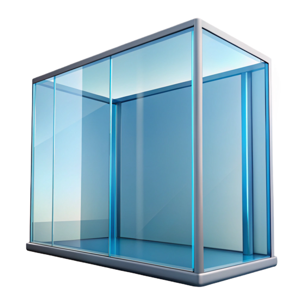 reflective extraordinary Glass curtain wall panel NO BACKGROUND with Transparent Background. ultra HD png
