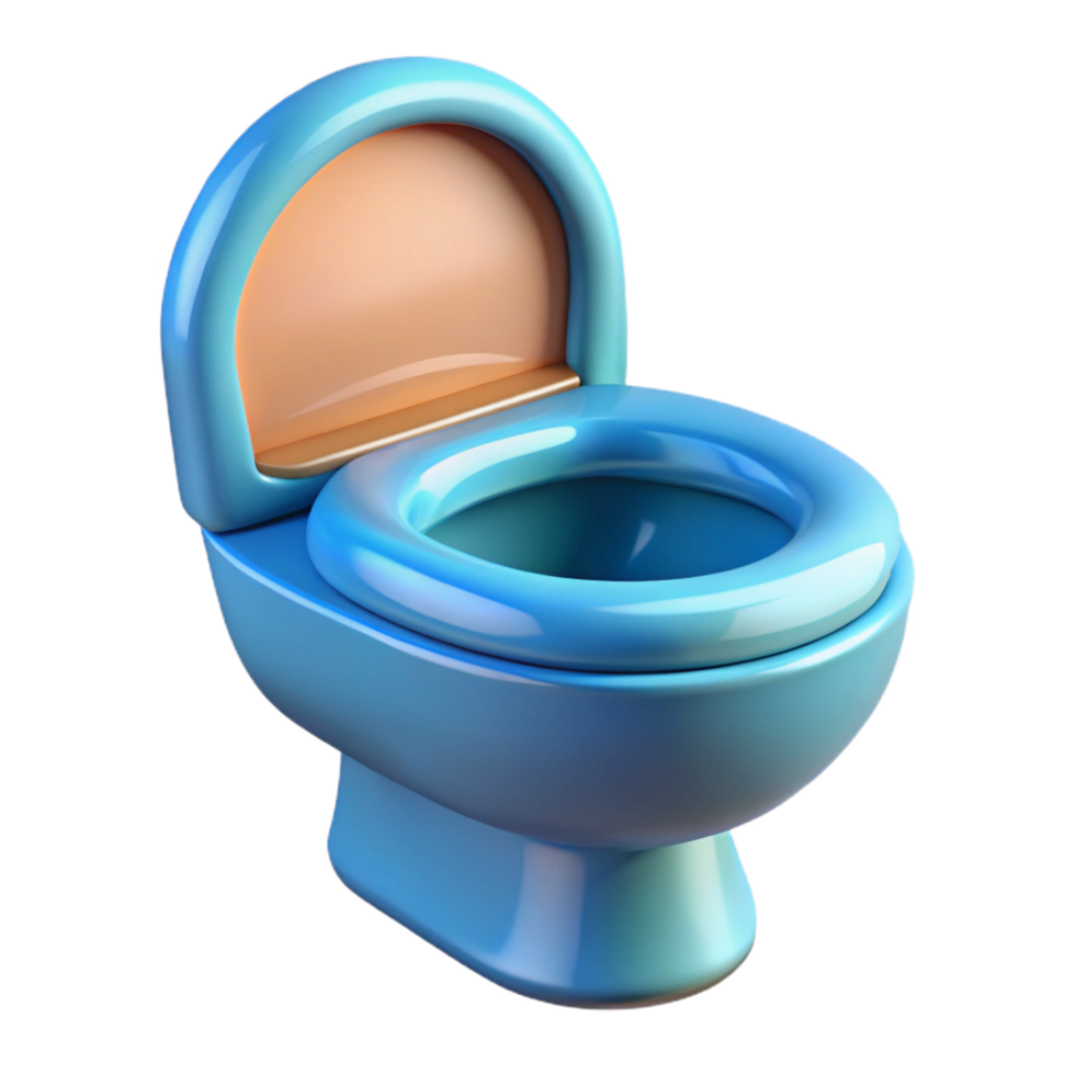 dramatic artistic Toilet bowl NO BACKGROUND with Transparent Background. 8K png