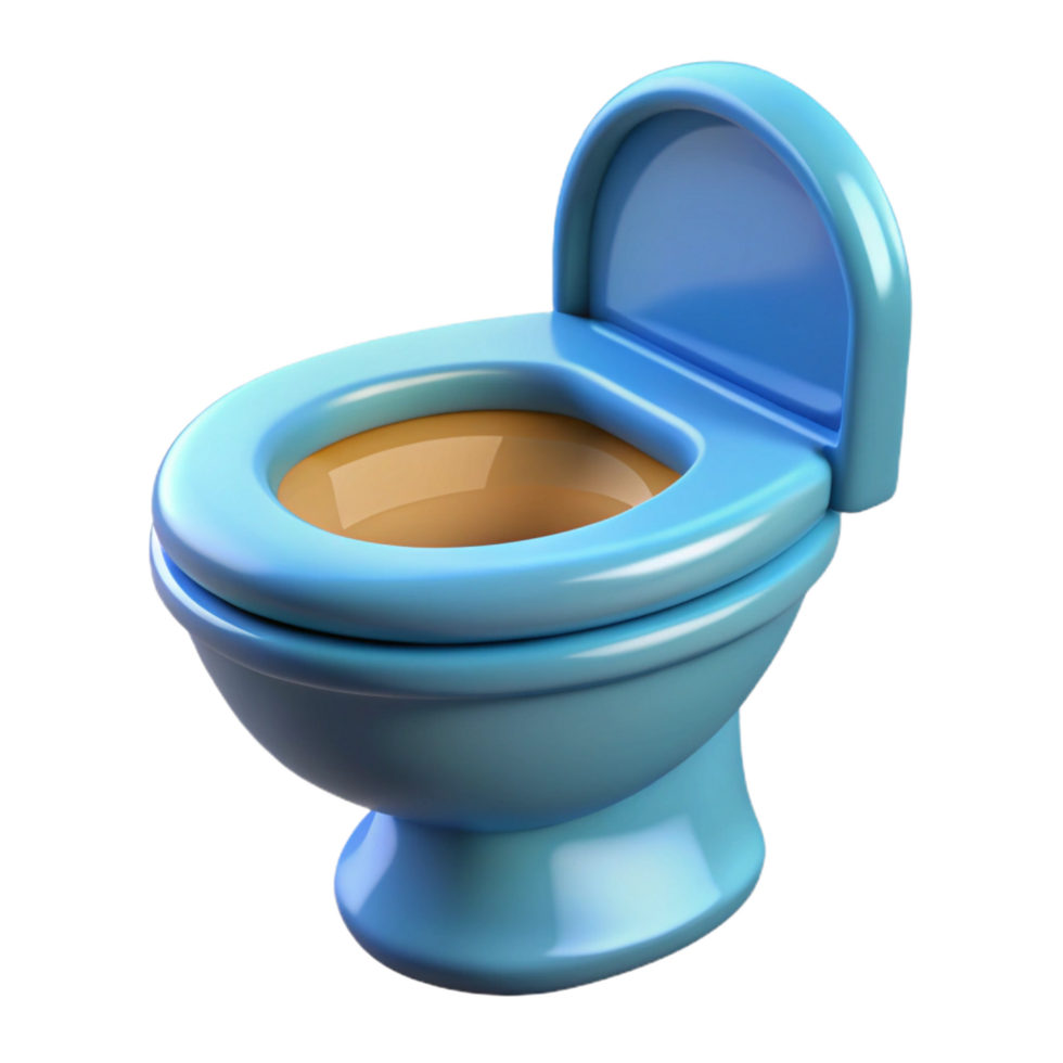 calm vibrant Toilet bowl NO BACKGROUND with Transparent Background. authentic png