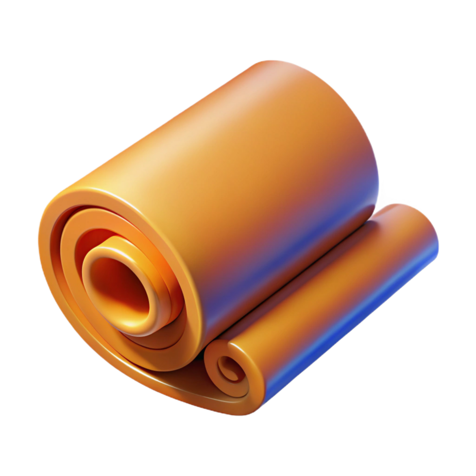 iconic abstract Roll of wallpaper NO BACKGROUND with Transparent Background. handcrafted png