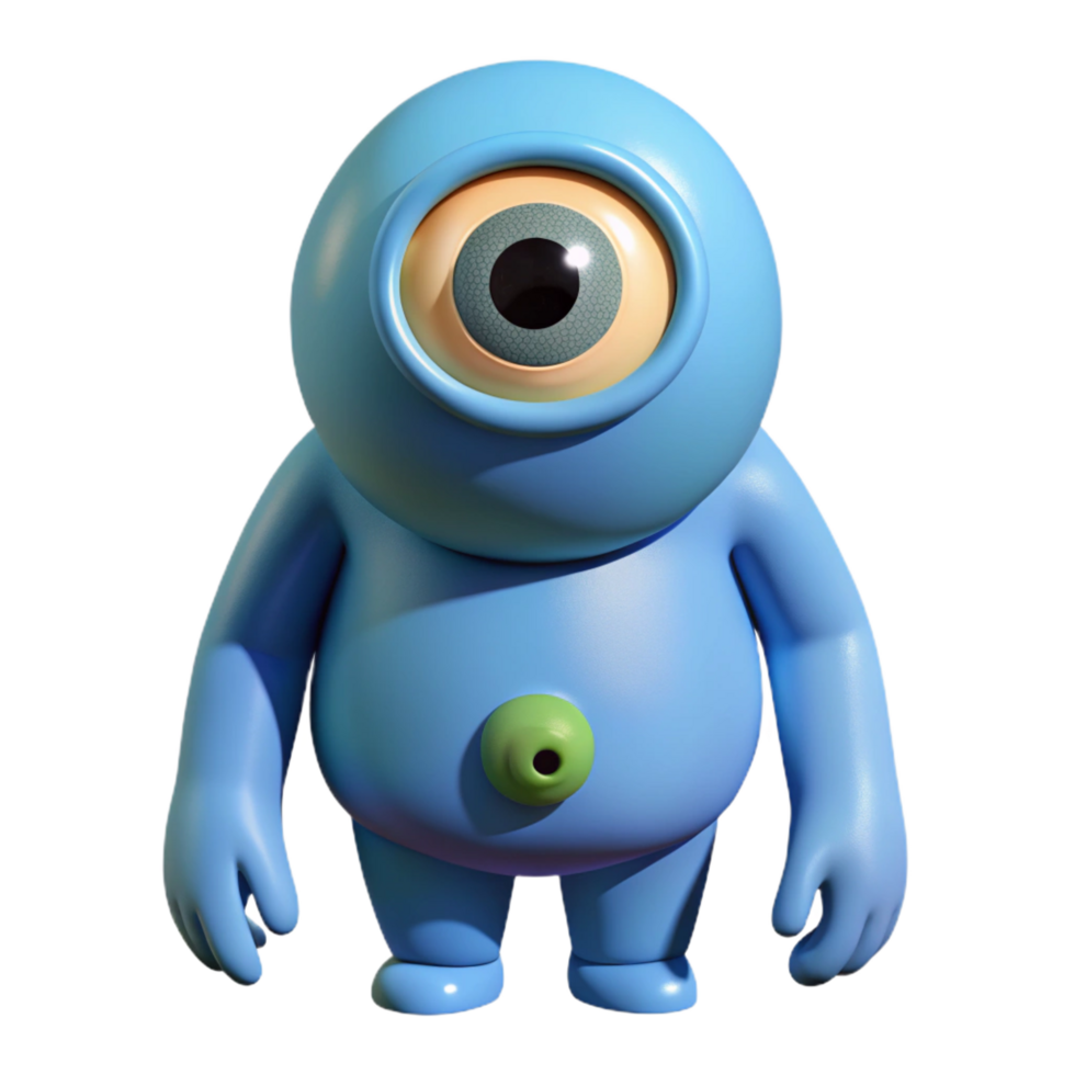 fascinating notable Cyclops, one-eyed giant, NO BACKGROUND with Transparent Background. png