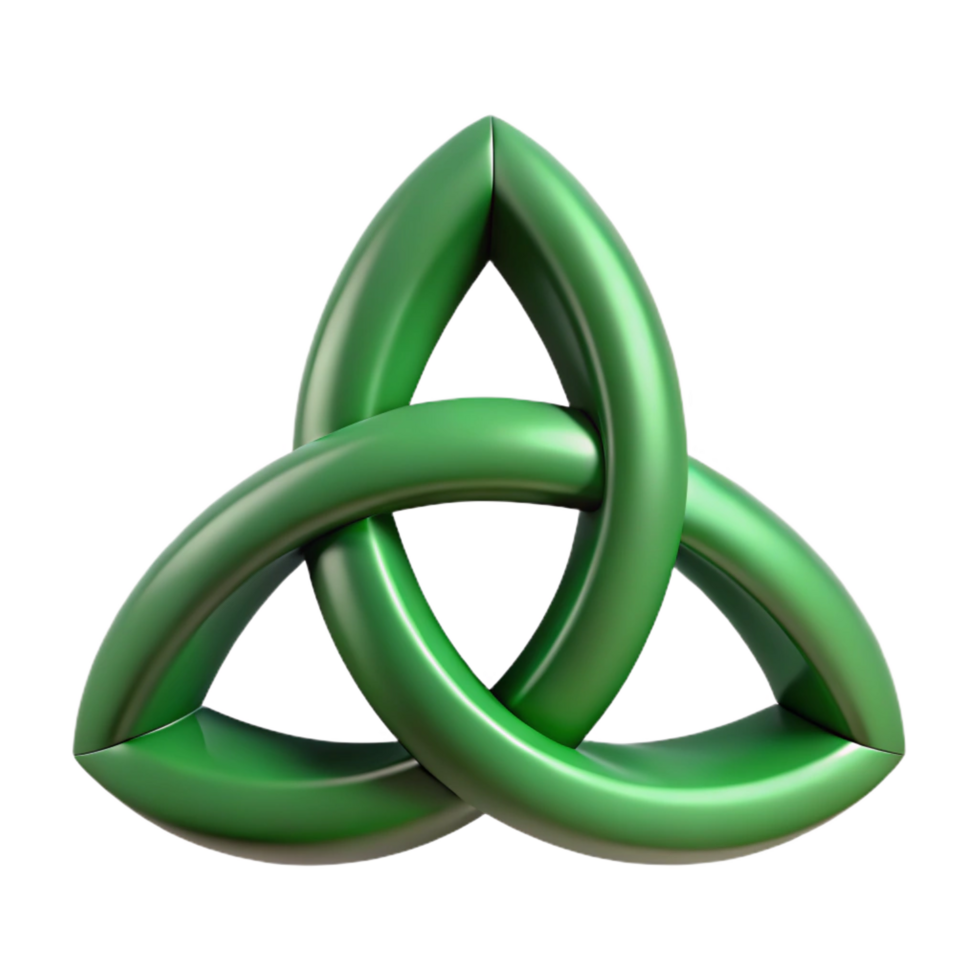 exceptional abstract Triquetra, Celtic symbol, trinity knot, NO BACKGROUND with Transparent Background. genuine png
