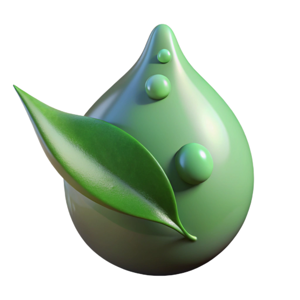 extraordinary baroque Close-up of a dewdrop on a leaf leaf cropped out NO BACKGROUND with Transparent Background. artisan png