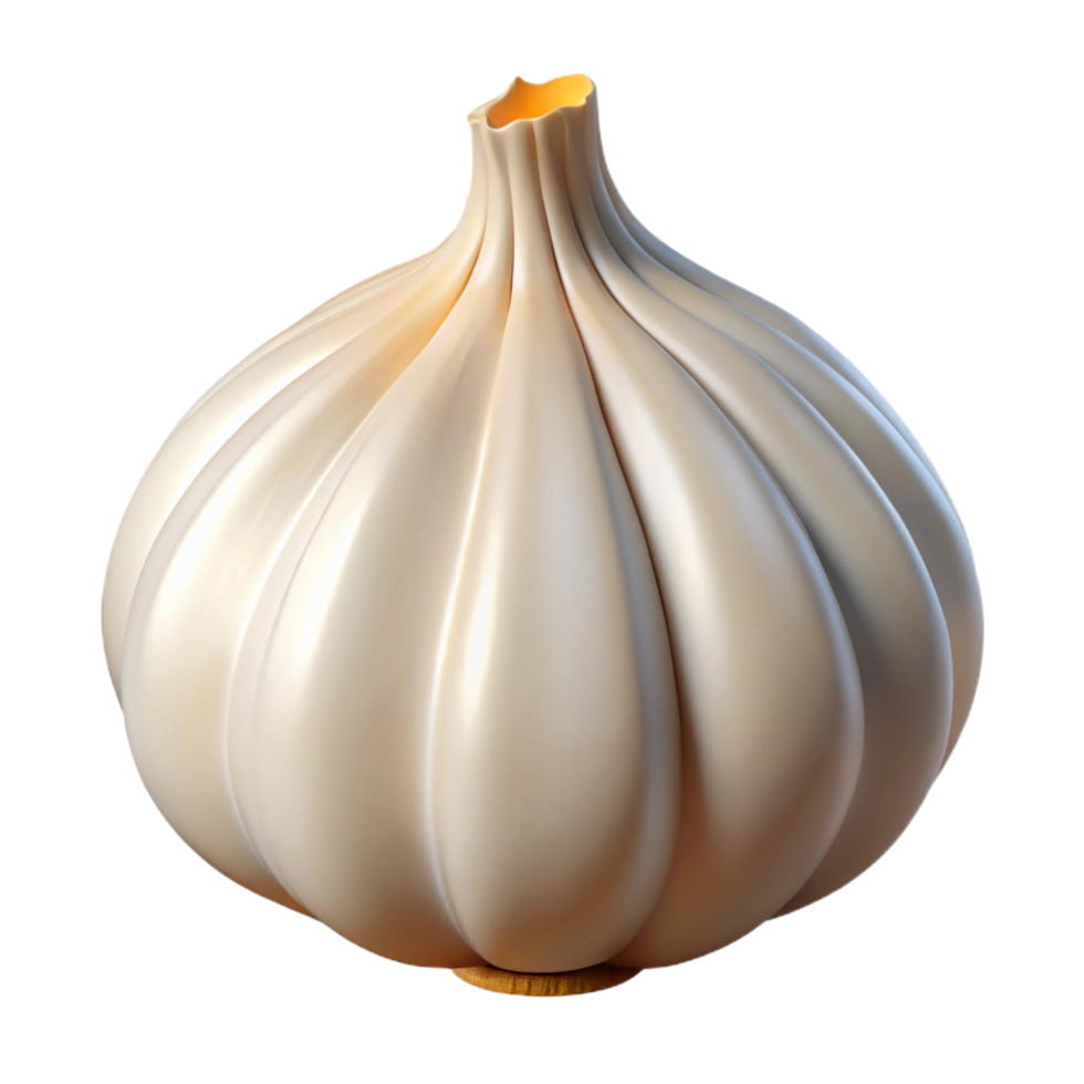 nostalgic splendid Garlic bulb NO BACKGROUND with Transparent Background. museum quality png