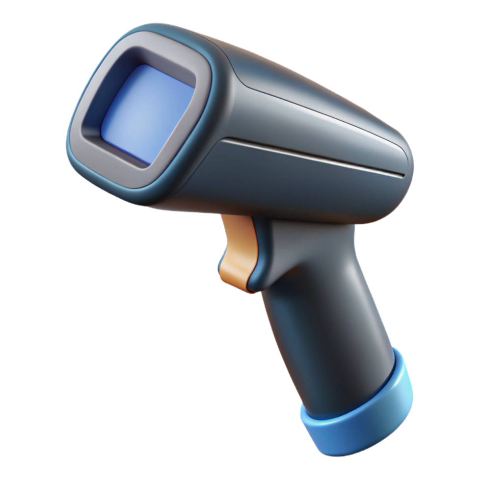 timeless renaissance A barcode scanner, handheld. NO BACKGROUND with Transparent Background. detailed png