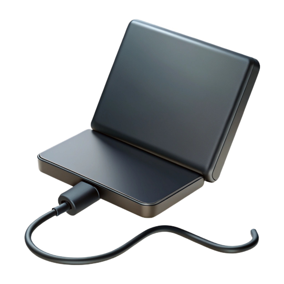 coveted abstract A laptop charger, black. NO BACKGROUND with Transparent Background. impeccable png