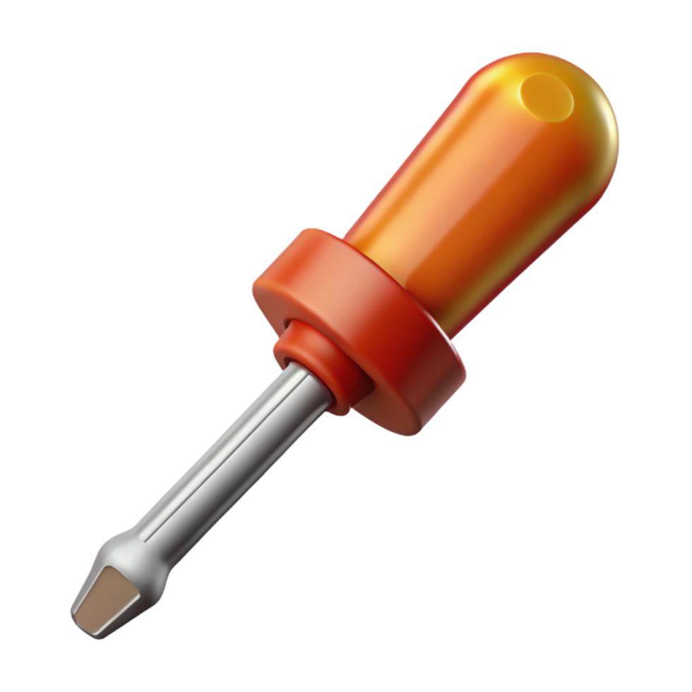 splendid ethereal industrial A screwdriver, Phillips head. NO BACKGROUND with Transparent Background. flawless png