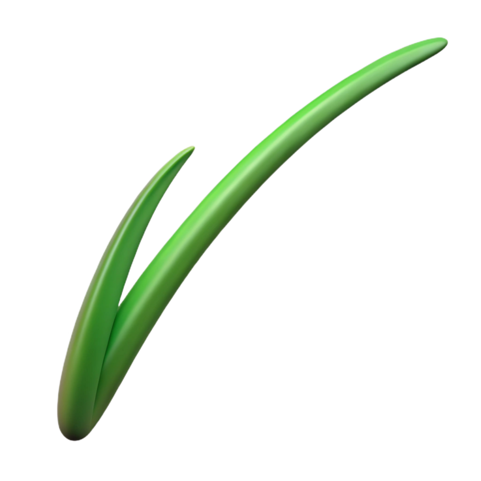 playful extraordinary Single blade of grass NO BACKGROUND with Transparent Background. handcrafted png