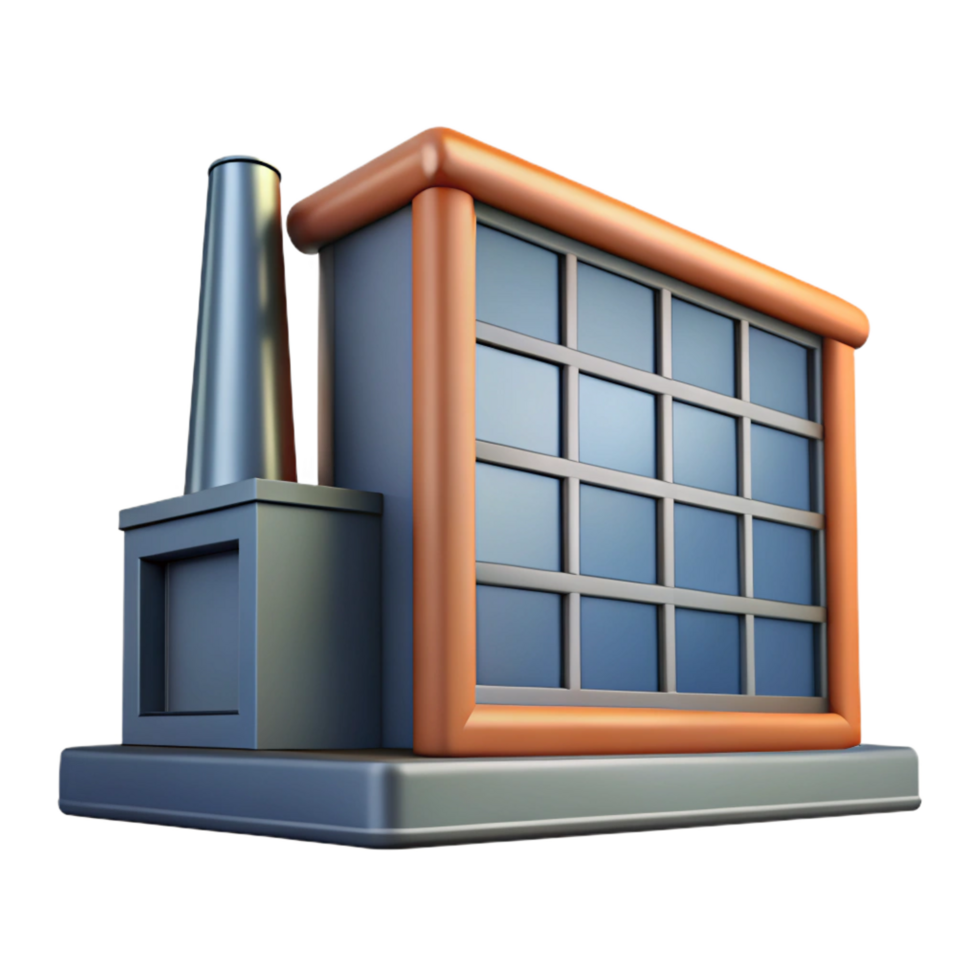 stunning inspired Factory building window, metal frame, NO BACKGROUND with Transparent Background. png
