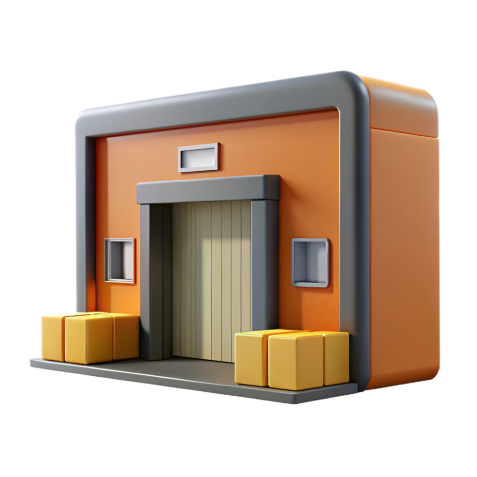 gorgeous timeless Warehouse door, loading dock, NO BACKGROUND with Transparent Background. png