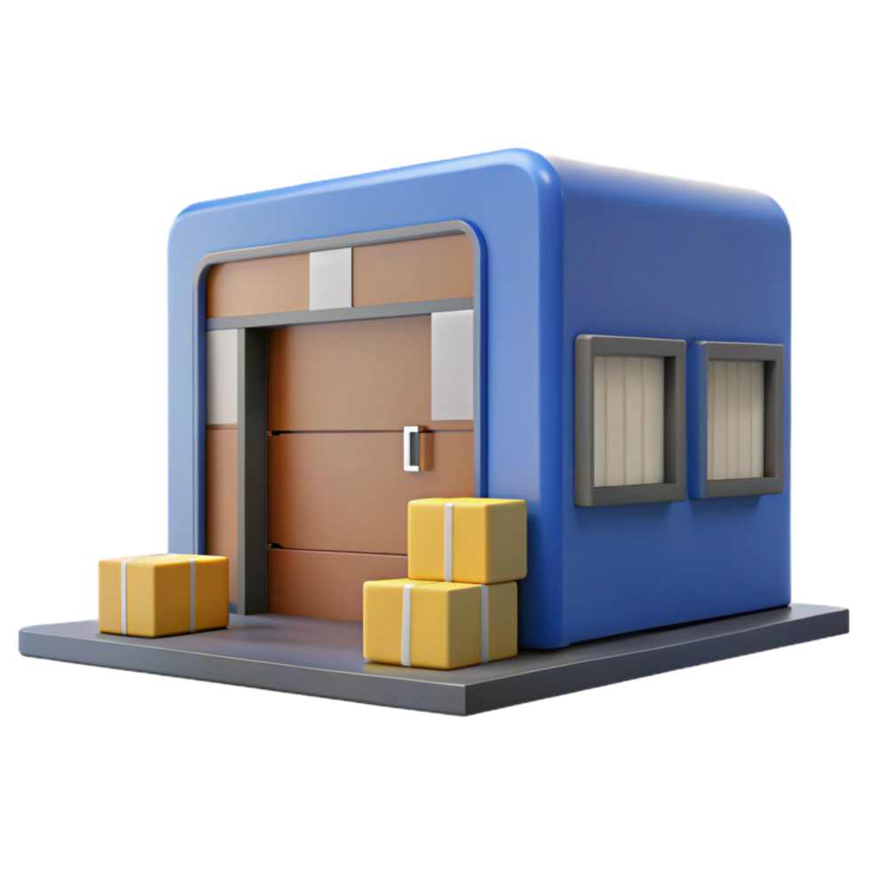 wonderful exemplary Warehouse door, loading dock, NO BACKGROUND with Transparent Background. png