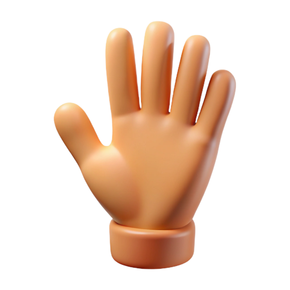 vibrant coveted A single, stylized human hand reaching out. NO BACKGROUND with Transparent Background. png