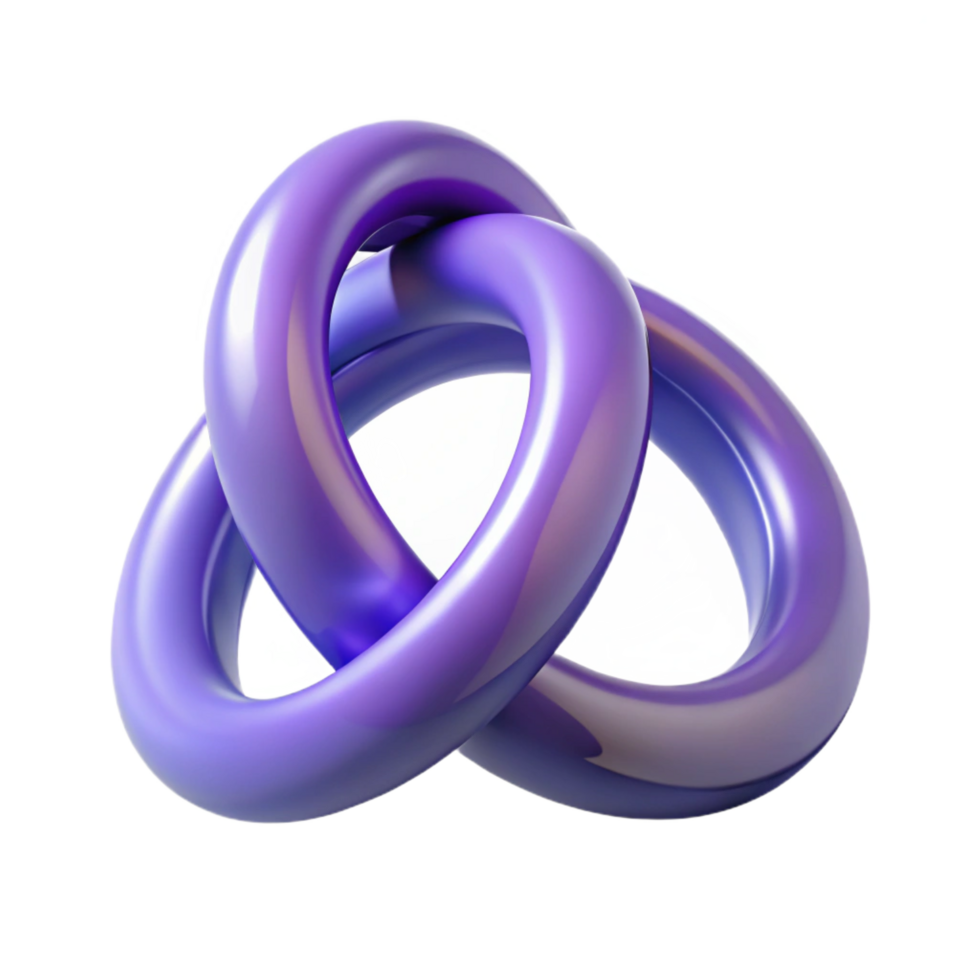 tranquil alluring A pair of intertwined wedding rings. NO BACKGROUND with Transparent Background. expertly shot png