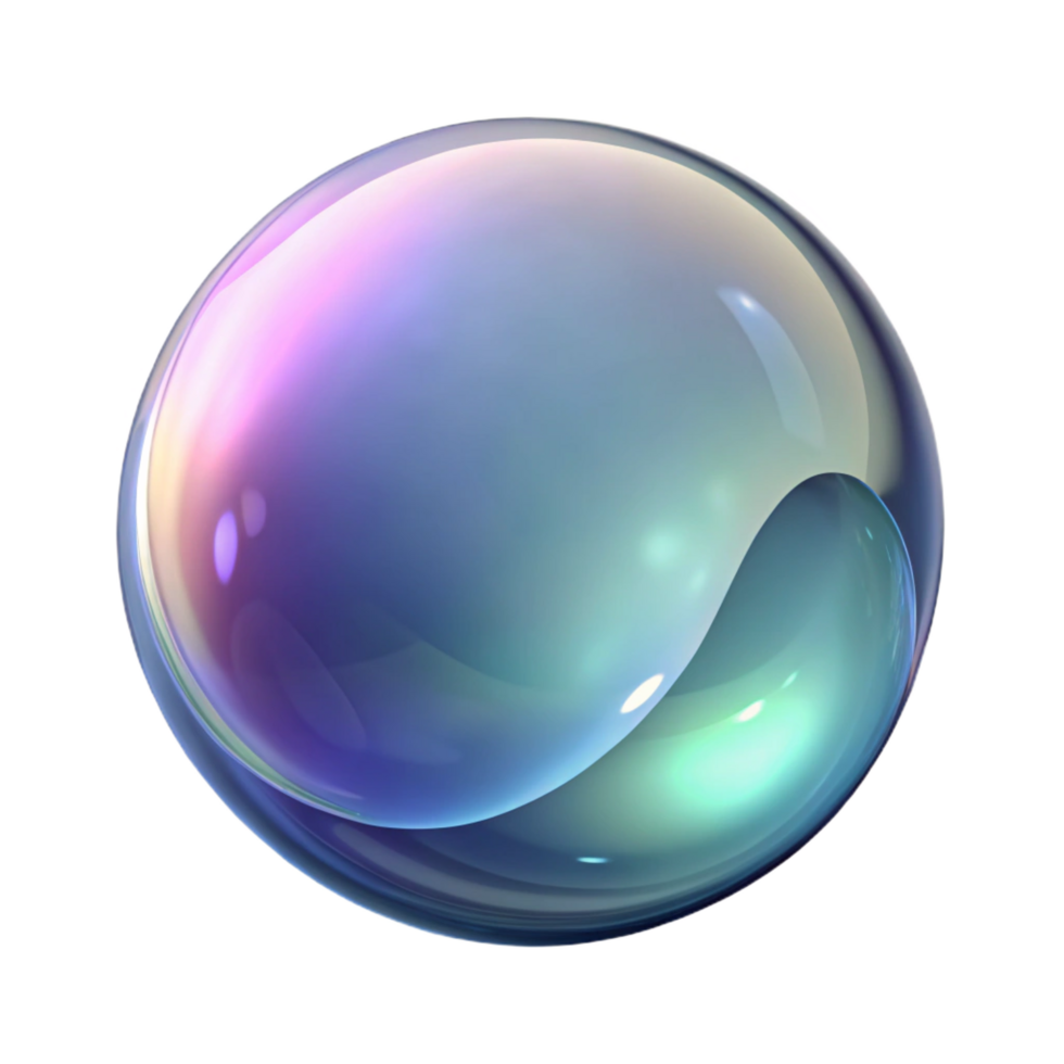 magnificent romantic mid-century A floating, transparent bubble. NO BACKGROUND with Transparent Background. perfect clarity png