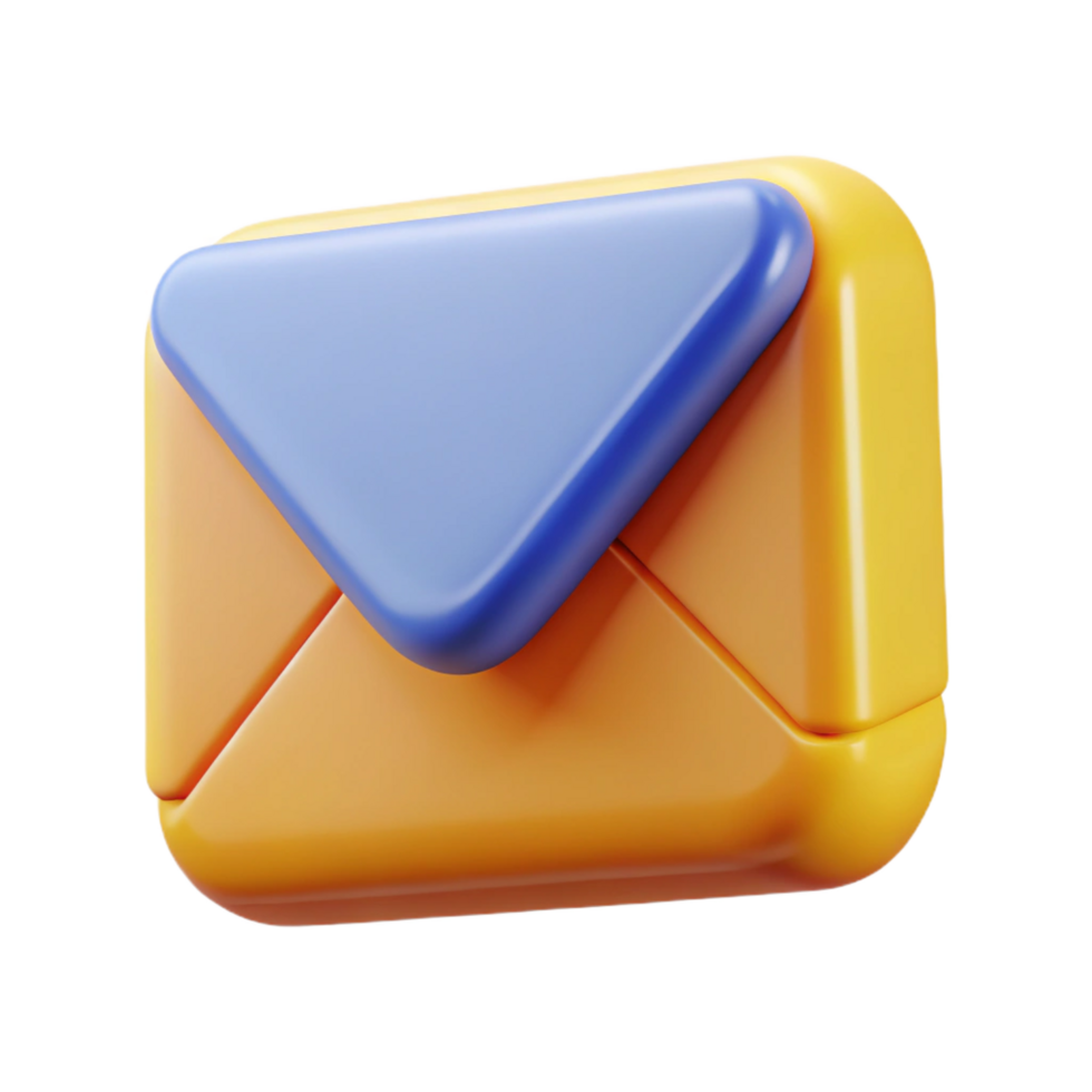 hypnotic classic A single, stylized email icon. NO BACKGROUND with Transparent Background. high quality png
