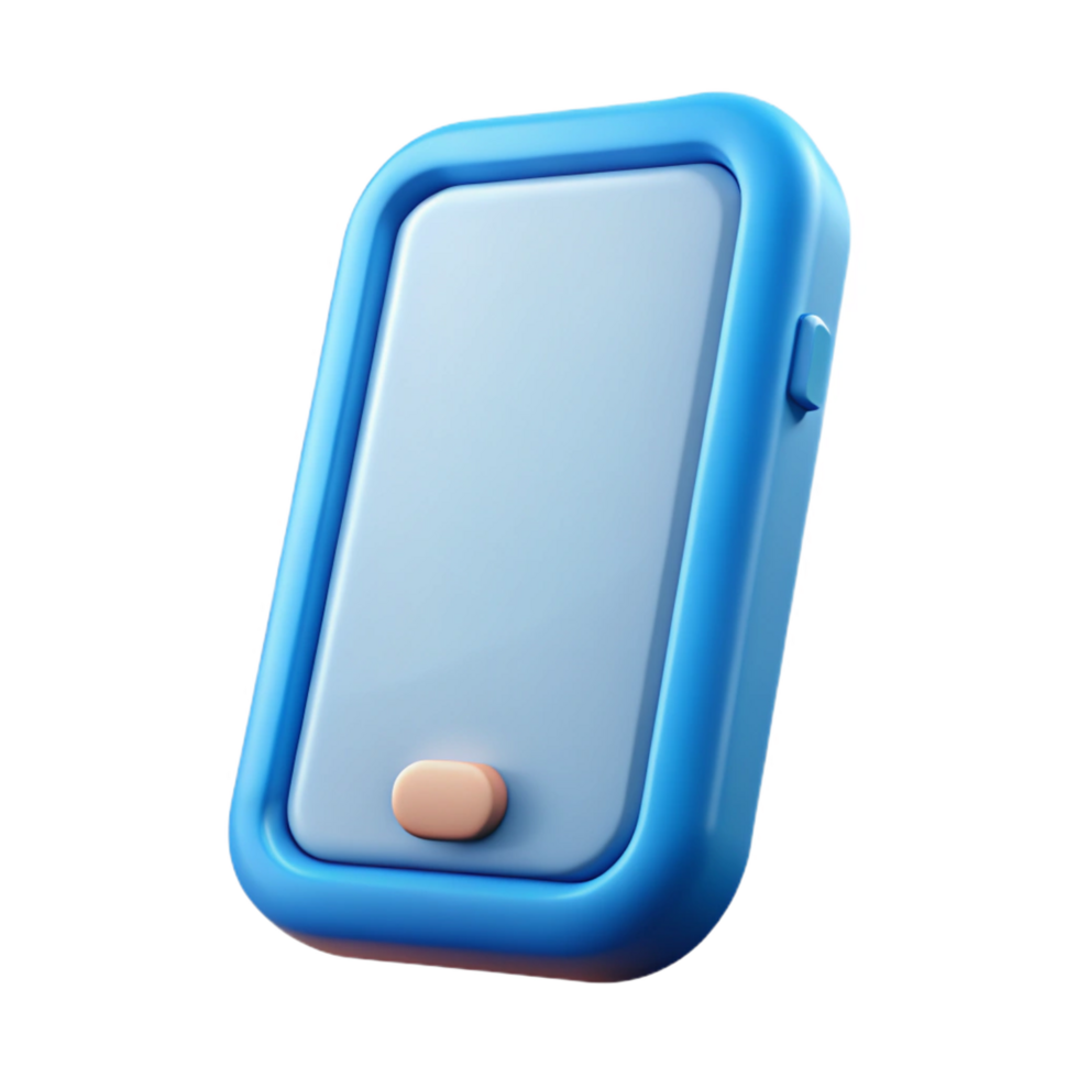 radiant intense rustic A single, stylized mobile phone icon. NO BACKGROUND with Transparent Background. high quality png