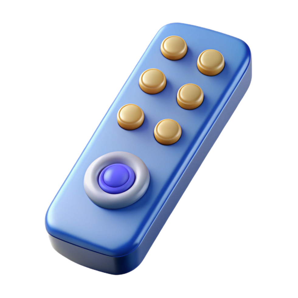 tranquil elegant A high-definition television remote control. NO BACKGROUND with Transparent Background. exclusive png