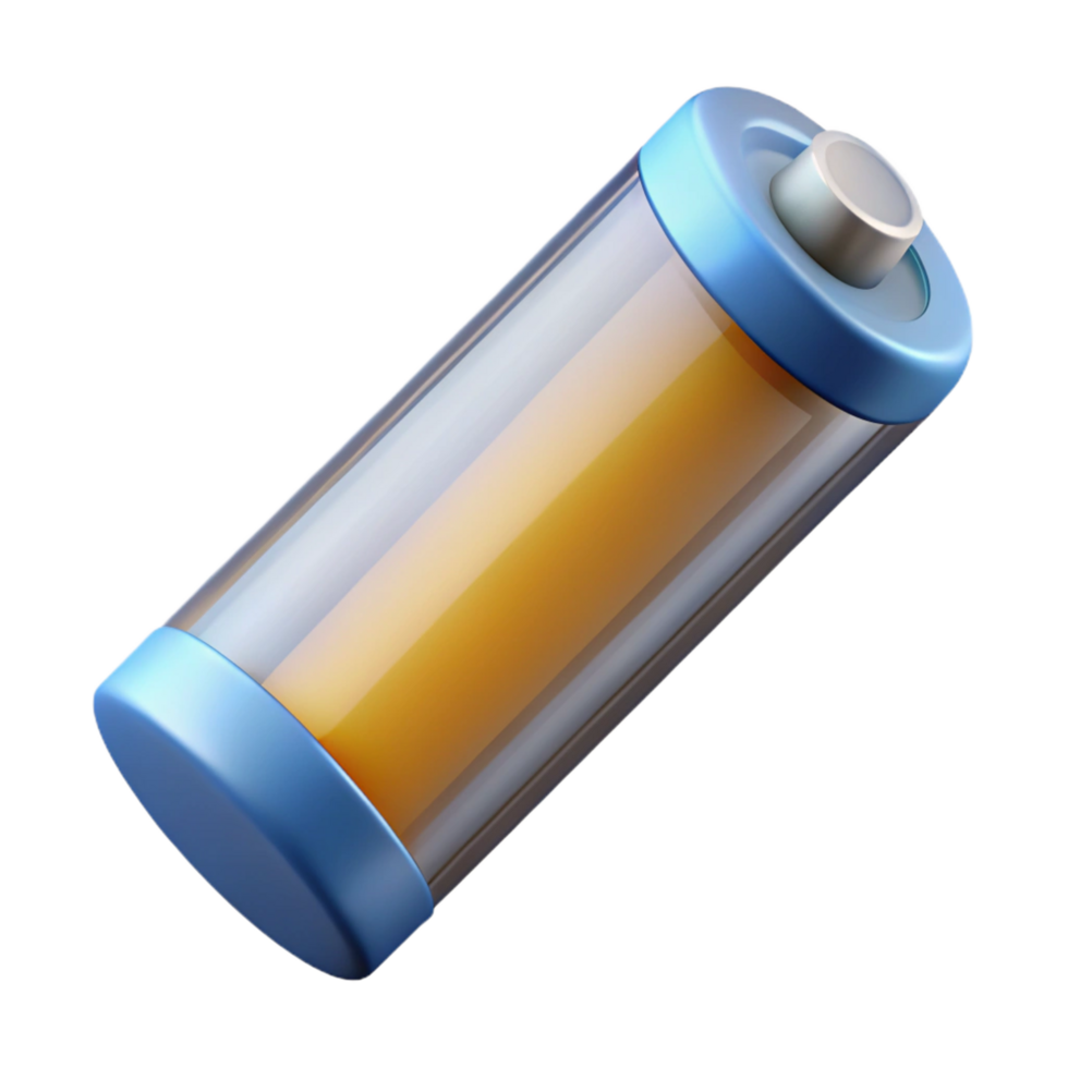 radiant avant-garde A single, AA battery. NO BACKGROUND with Transparent Background. original png