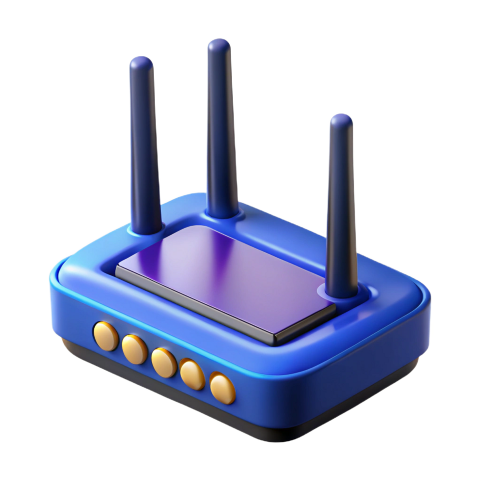 enchanting mysterious renaissance A network router with antennas. NO BACKGROUND with Transparent Background. impeccable png