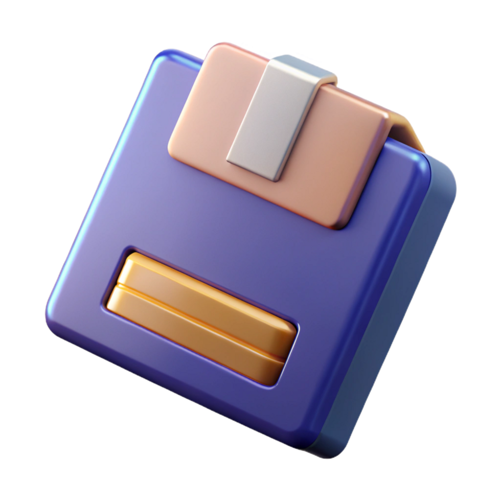 spectacular abstract A floppy disk. NO BACKGROUND with Transparent Background. crisp png