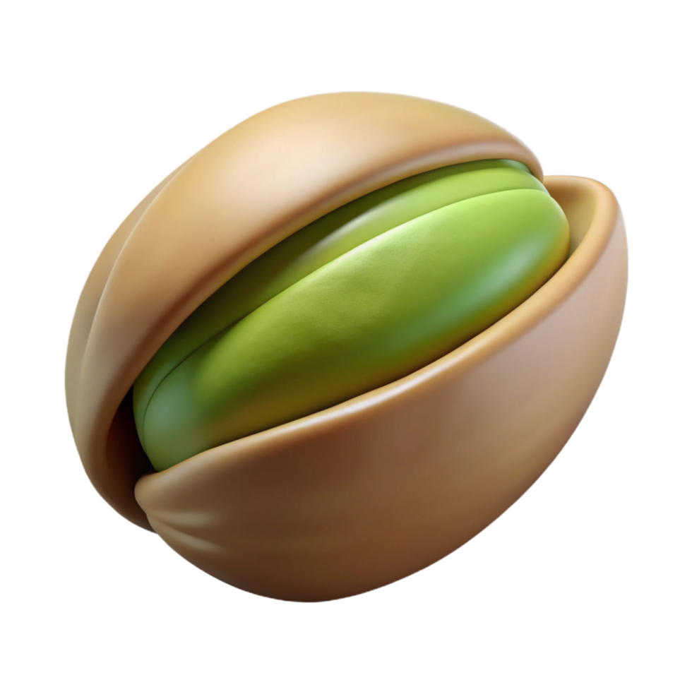 fascinating standout Single pistachio nut shelled NO BACKGROUND with Transparent Background. png