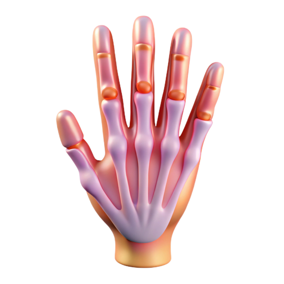 magnificent memorable X-ray image of human hand NO BACKGROUND with Transparent Background. png