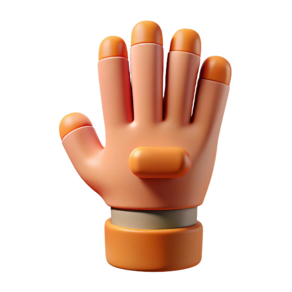 passionate elegant 3D printed prosthetic hand, realistic appearance NO BACKGROUND with Transparent Background. exclusive png