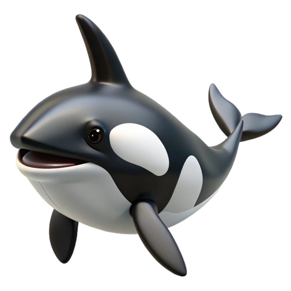 magnificent coveted A killer whale orca, NO BACKGROUND with Transparent Background. png