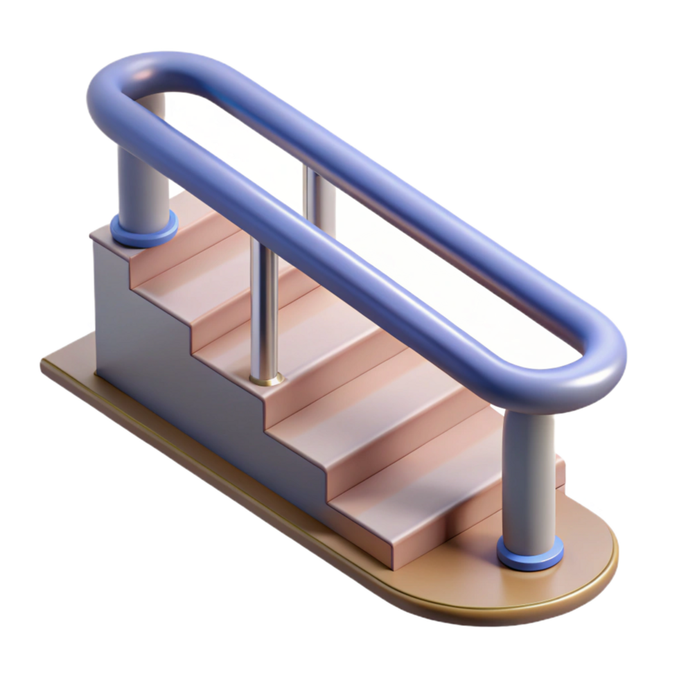 dazzling passionate tropical Handrail, support along staircase NO BACKGROUND with Transparent Background. impeccable png