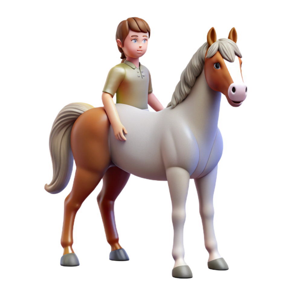 beautiful gothic Centaur, half-human, half-horse, NO BACKGROUND with Transparent Background. museum quality png