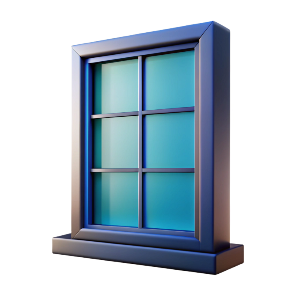 dazzling memorable Modern window, tinted glass, NO BACKGROUND with Transparent Background. png
