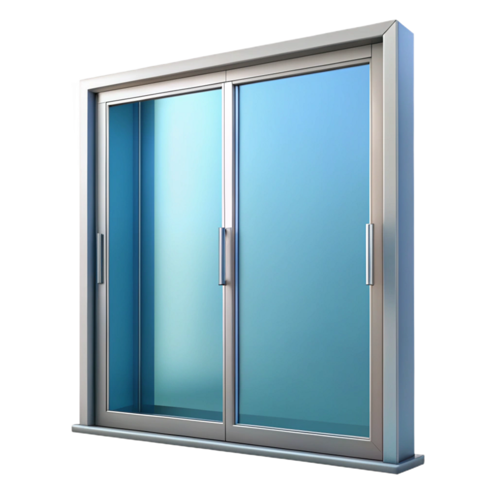 calm captivating Sliding glass door, aluminum frame, NO BACKGROUND with Transparent Background. elite png
