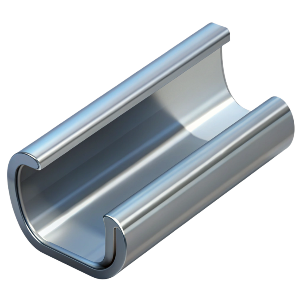 dramatic coveted Gutter section, aluminum, NO BACKGROUND with Transparent Background. png