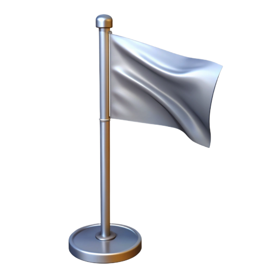 dreamy mesmerizing Flagpole, aluminum, NO BACKGROUND with Transparent Background. crisp png
