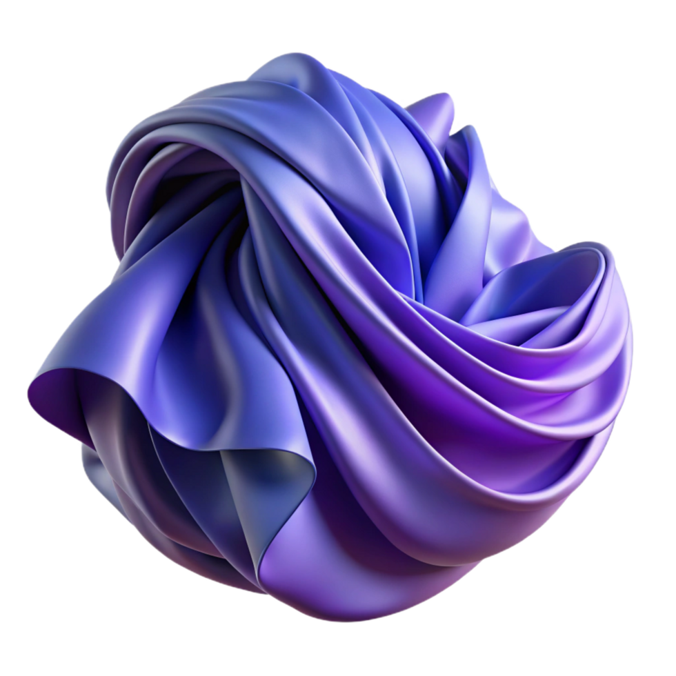 captivating signature A dynamic, flowing fabric with intricate folds. NO BACKGROUND with Transparent Background. png