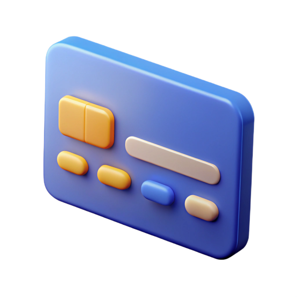 dramatic geometric A credit card. NO BACKGROUND with Transparent Background. studio quality png